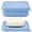 Light Blue, variant on AIMAIAIMAI Leak-Proof Travel Soap Case with Drainage Lid | Compact Silicone Travel Soap Dish for Camping, Gym, Trip