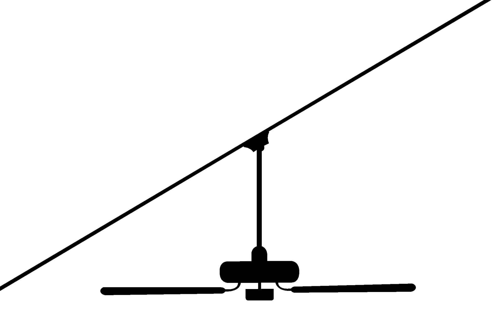44" Minka Aire Skinnie Coal LED Ceiling Fan with Remote Control