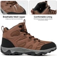 thumbnail image 5 of MeMoride Men's Waterproof Hiking Boots Outdoor Anti-Slip Mid Trekking Lightweight Mountaineering Shoes, 5 of 8