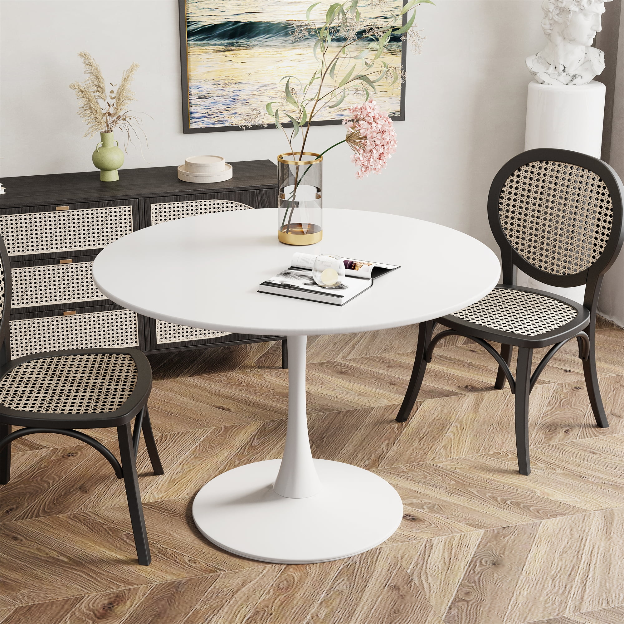 Cvortll Round Dining Table, 42 Elegant Tulip Table Philippines | Ubuy