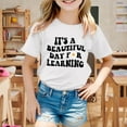 thumbnail image 2 of Girls T Shirts 100 Day of School Shirt Crewneck Short Sleeve Funny Graphic Tee Boys Clothes for Girls 120, 2 of 4