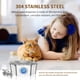 thumbnail image 4 of Fuente de agua para gatos de acero inoxidable 108 oz/3,2 L APAUK Fuente automática para mascotas Dispensador de agua para perros con ventana de nivel de agua Fuente silenciosa para gatos para beber en, 4 of 7
