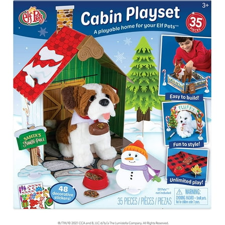 The Elf on the Shelf Cabin Playset - A Playable Home For Your Elf Pets