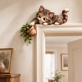 thumbnail image 2 of Trovenix Cat Door Corner Decor Cute Kitty Door Frame Corner Ornament Funny Peeking Cat Door Topper for Home Room Doorway Holiday Wall Decoration, 2 of 6