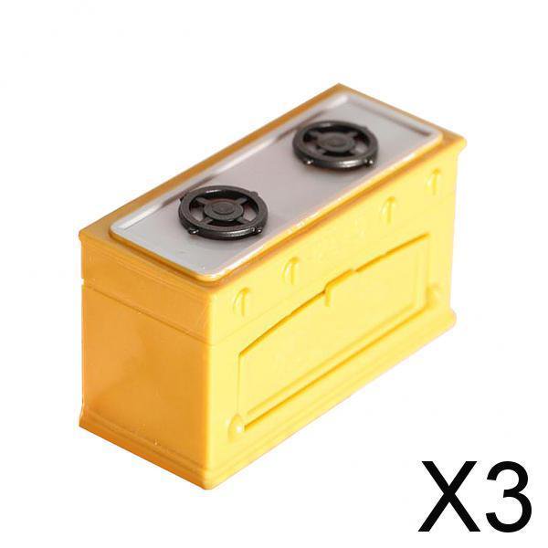 Juego de accesorios para Muebles de cocina en miniatura Baoblaze estufa a escala 1:12 paquete de 3 piezas