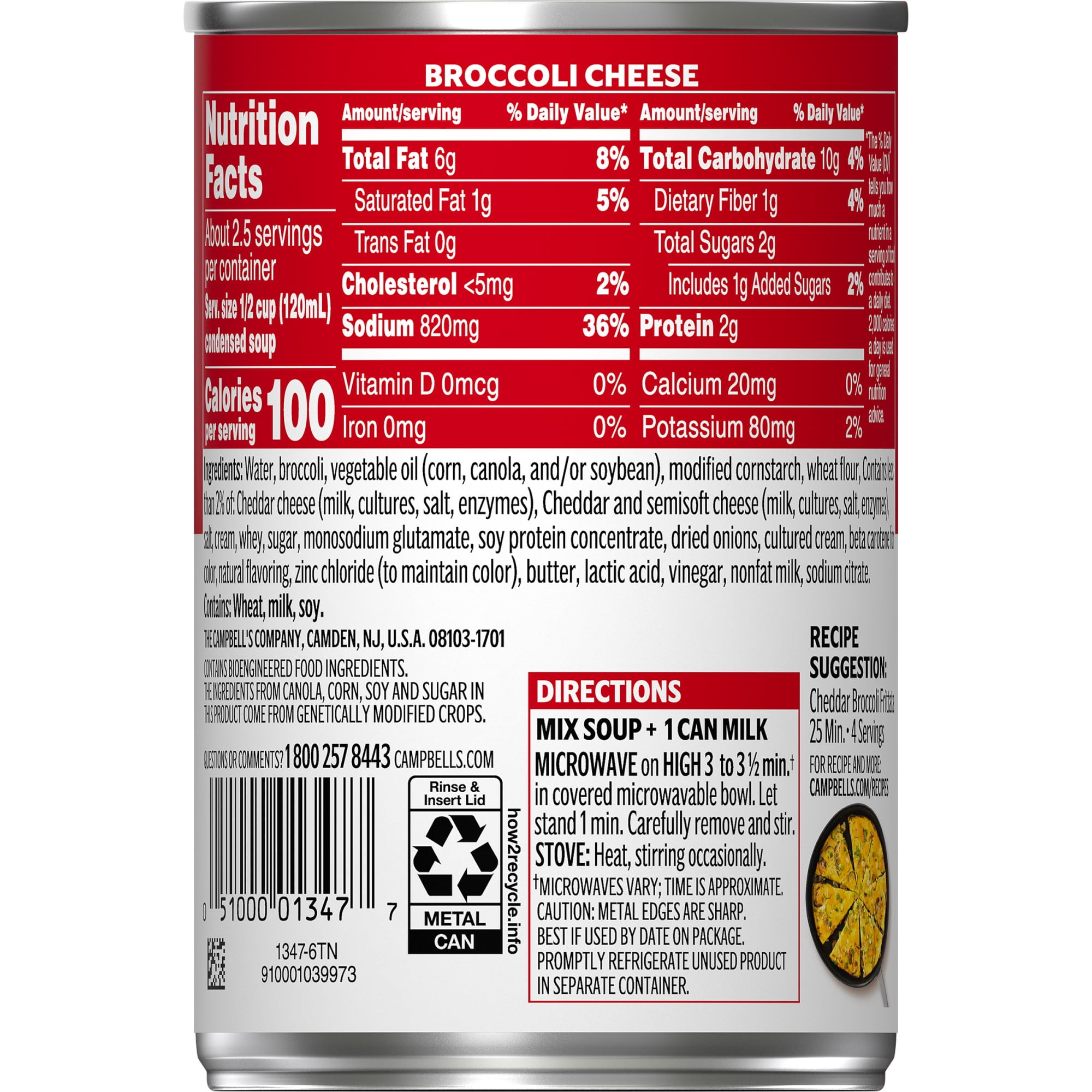 (12 pack) Campbell's Condensed Broccoli Cheese Soup, 10.5 oz Can (12 Pack)