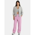 thumbnail image 2 of Athletic Works Women's Fleece Pants with Pockets, 30" Inseam, Sizes XS-XXXL, 2 of 5