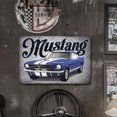 thumbnail image 3 of Placa de Metal Vintage de hierro, motores Mustang, pintura Rectangular, decoración de pared, 40x30cm, 3 of 9