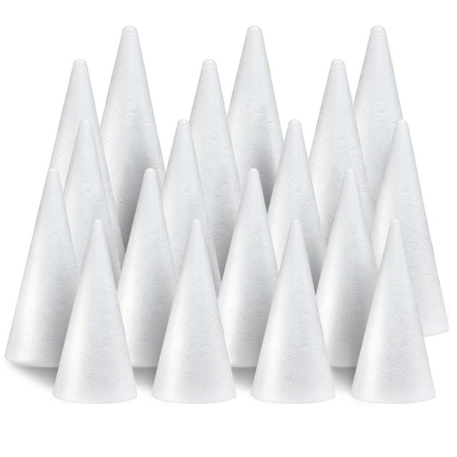 Craft Foam Tree Cons AHKUNMT, paquete de 18 unidades, poliestireno blanco