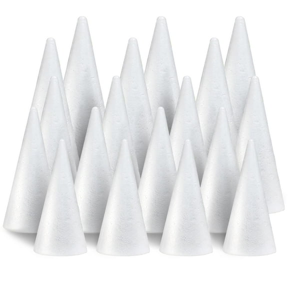 Craft Foam Tree Cons AHKUNMT, paquete de 18 unidades, poliestireno blanco