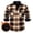 #J Orange, variant on Men's Plaid Shirts Warm Fleece Flannel Sherpa Lined Button Down Shirt