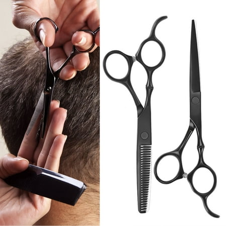 HURRISE 2 Types 6.0  Professional Salon Barber Hair Cutting Thinning Tool Hairdressing Scissors , Professional Hair Scissors, Hair Cutting