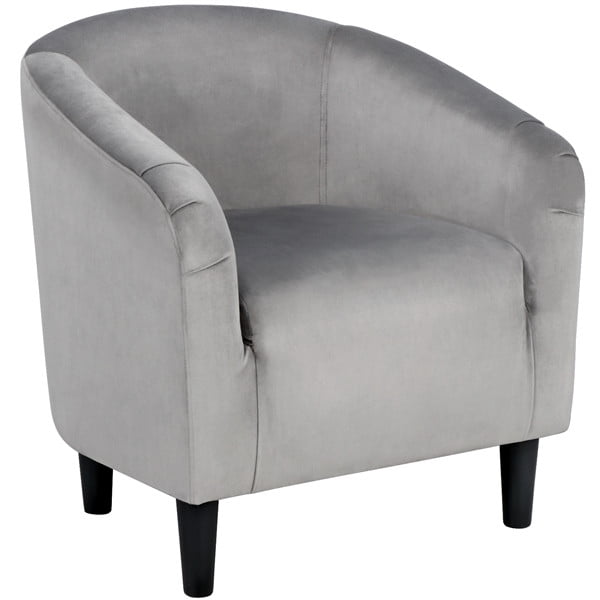 Topeakmart U Shaped Velvet Barrel Accent Chair Upholstered Tub Chair For Living Room Bedroom Reception Room Gray Walmart Com Walmart Com,Industrial Chic Industrial Style Decor Ideas