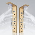 thumbnail image 7 of Cesinkin CES, 6 Mode LED Display, Faucet Wall Mount Showerhead & Handheld Shower, Brushed Gold, 7 of 7