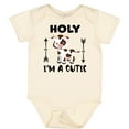 thumbnail image 3 of Inktastic I'm a Cutie White and Brown Holstein Cow with Arrows Boys or Girls Baby Bodysuit, 3 of 5