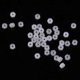 thumbnail image 1 of Paquete de 10 tuercas hexagonales de nailon blancas M2-M8 con rosca métrica, tuercas de seguridad con inserción de nailon y brida [M6], 1 of 5