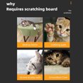 thumbnail image 3 of Muyoka Austok Magic Organ Cat Scratching Board, Cat Grinding Claw Scratching Board, Interactive Scratcher Cat Toy, Plegable Convenient Cat Scratcher Durable Reciclable. Muyoka Hogar, 3 of 7