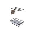 thumbnail image 1 of WRKEKC Clearance Stainless Steel Kitchen Dishcloth Rack, Wall-Mounted Drainer for Sponges/Towels, No-Drill Installation, 1 of 6