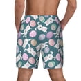 thumbnail image 4 of Goofa Cute Rabbit Easter Printed Men's Swim Trunks Board Shorts Quick Dry Mens Swimming Trunks with Compression Liner,Breathable Fit Hawaii Beach Shorts-3X-Large, 4 of 9