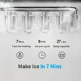 thumbnail image 3 of SOOPYK Hot and Cold Water Cooler Dispenser with Ice Maker for 5 Gallon Bottle  27 lbs in 24 hrs Perfect for Home Office white, 3 of 8