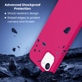 thumbnail image 3 of Entronix Silicone Case Compatible with iPhone 16E, Protective Cover, Hot Pink, 3 of 7