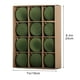 thumbnail image 3 of 12 bolas navideñas de terciopelo flocadas, adornos navideños de plástico, adornos colgantes decorativos para árbol de Navidad, decoración de 2,4 cm., 3 of 6