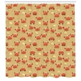 thumbnail image 3 of Ambesonne Crabs Shower Curtain, Playful Fauna on Beach, 69"Wx84"L, Pale Brown Orange, 3 of 3