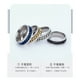thumbnail image 4 of 【Meet】Anillo Abierto Botella Fresca Rotable Descompresión De Los Hombres De La Cadena De Titanio De Acero Inoxidable, 4 of 4