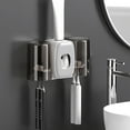 thumbnail image 2 of Toothbrush For Bathrooms Automatic Toothpaste Dispenser Space Saving Toothbrush And Toothpaste Toothbrush Wall Mounted With 2 Cups For Bathroom, 2 of 5