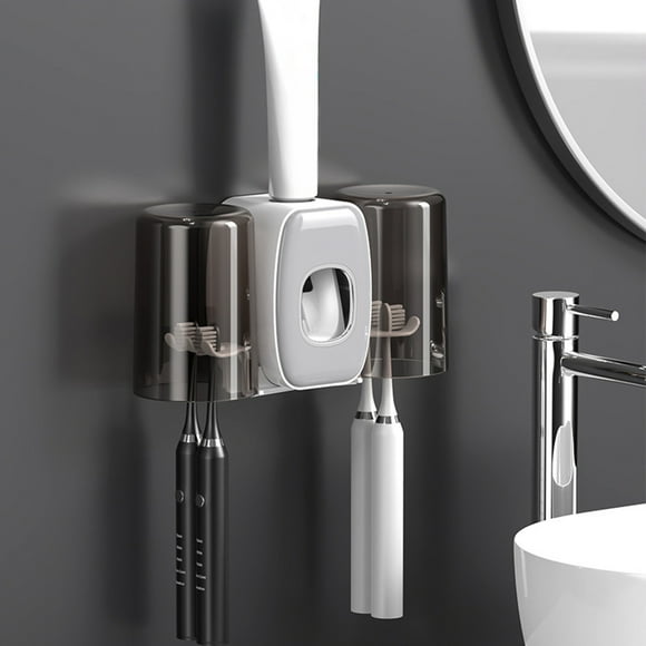 Toothbrush For Bathrooms Automatic Toothpaste Dispenser Space Saving Toothbrush And Toothpaste Toothbrush Wall Mounted With Cups For Bathroom