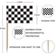 thumbnail image 2 of 100 Pcs Checkered Racing Toothpick Flags,cupcake Toppers Appetizers Flag,DIY Food Sandwiches for Racing Party Cocktail Ice Cream Cake Cheeseplate Deco, 2 of 4