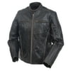 Camoplast 20-150-42 Mossi Mens Drifter Premium Leather Jacket 42 Antique Black