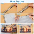 thumbnail image 5 of SHOWERORO 1Pc Plastic Transparent Display Booklet for Storage with Protective Inner Page Covers, 5 of 5