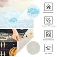 thumbnail image 3 of Yayeee Bath Rug for Bathroom Floor Non Slip Contour Fluffy Soft Absorbent Mat, 20"x24", Halloween Cat, 3 of 7