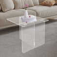 thumbnail image 5 of Acrylic Side Table, End Table, Free Standing Clear Modern Bedside Table, 5 of 24
