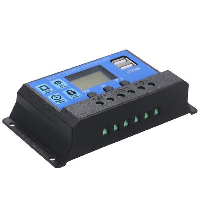 Contrôleur Solaire 40A / 24V Régulateur Intelligent PWM avec USB 5V 2.5A