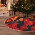 thumbnail image 5 of Balery Marigold Flowers In Different Colors Printed Christmas Tree Skirt , Merry Christmas Party Christmas Tree Decoration,Adjustable Tree Skirt-30", 5 of 6