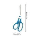 thumbnail image 3 of Qiopertar Under $5 Stainless Steel Multifunctional Scissors Two-Color Handle, Craft Paper Fabric Cutting Tool for Home DIY, Student Art Scissors, 3 of 5