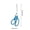 Blue, variant on Stainless Steel All-Purpose Scissors Craft Home Office Comfort Grip Non-Slip Handles Multipurpose Cutting Tools