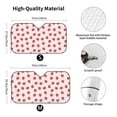 thumbnail image 3 of Bingfone Strawberry Floral Car Windshield Sun Shade Protector Keep Your Vehicle Cool Sun Shield Visor Cover Foldable for Car Truck SUV-Small, 3 of 8