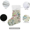 thumbnail image 3 of Coolnut 17.7 Inch Christmas Stockings, 1 PCS Colorful Flowers Plants Presonalized Large Stocking Sock for Family Holiday Xmas Party Decorations, 3 of 7