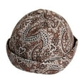 thumbnail image 2 of Cheers.US Mens Cotton Brimless Skullcap Sailor Cap Rolled Cuff Retro Beanie Hat, 2 of 7