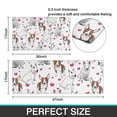 thumbnail image 7 of Bull Terriers and Hearts Kitchen Rugs Sets Of 2,Anti Fatigue Kitchen Mat Rugs Non Slip Washable,Decorative Kitchen Floor Mats for Kitchen,Sink,Laundry,17"x30"+17"x47", 7 of 7