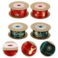 thumbnail image 6 of Raindrops Crafting Polyester Ribbons Red and Green for Craft Enthusiasts 4 Rolls 25mm Width, 6 of 8