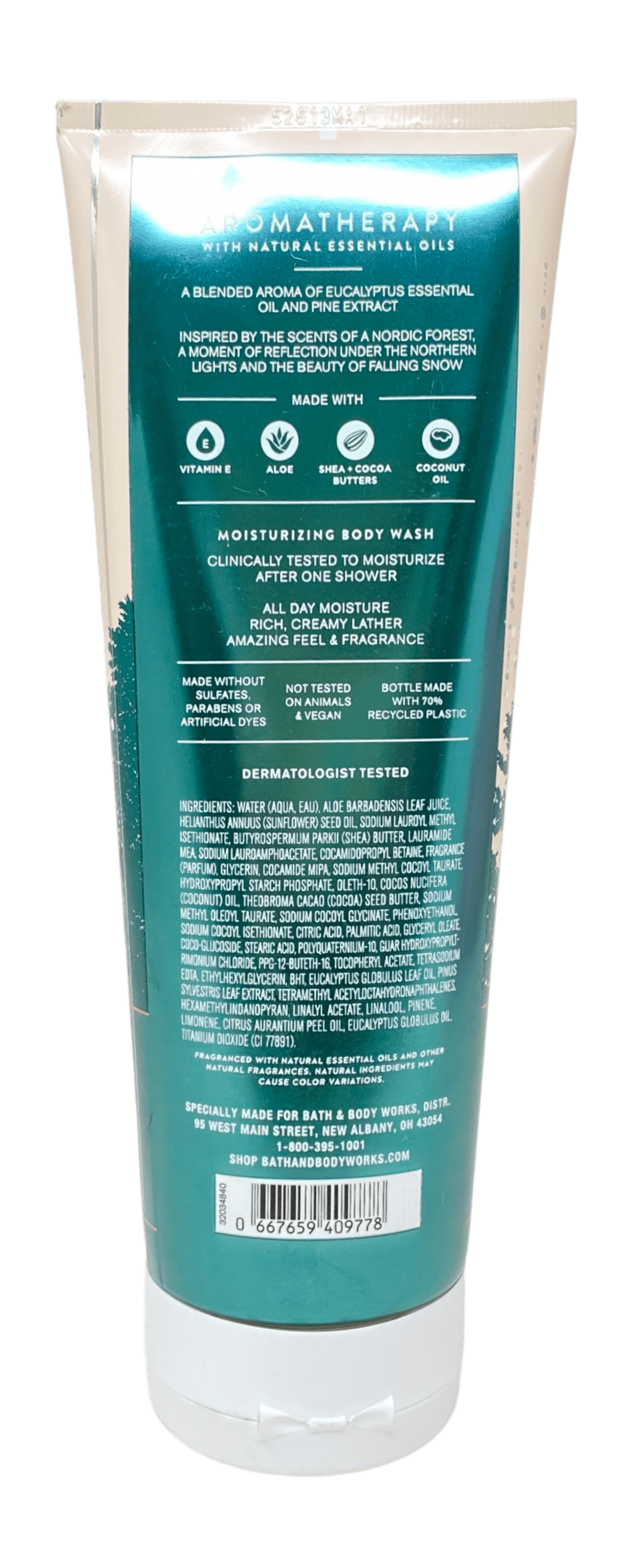Bath & Body Works Aromatherapy Eucalyptus Pine 2 Moisturizing Body Washes with a Fresh Forest Bar Soap