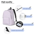 thumbnail image 3 of Fotbe Purple Checkboard Mochila de Lona con Estampado, Mochila Duradera, Mochila Versátil de Alta Calidad, Mochila Compacta Vintage-Small, 3 of 5