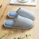 thumbnail image 1 of Pantuflas de algodón para primavera y otoño e invierno para mujer, para interior del hogar, antideslizantes, cálidas, para parejas, de felpa, para hombre y mujer, 1 of 6