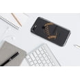 thumbnail image 5 of DistinctInk Clear Shockproof Hybrid Case for iPhone 7 8 SE (2020 Model) 4.7" Screen TPU Bumper Acrylic Back Tempered Glass Screen Protector - Commodores Football - Gold, Black, 5 of 9