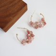 thumbnail image 5 of RV Vintage Yard Wind Pendientes de aguja de plata Perla natural Rosa Cristal Fresa Chica Superhada Sailing Electrónica, 5 of 5