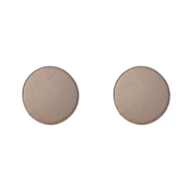 Toystoory Cojín de asiento con correas antideslizante para silla, alfombrilla para taburete, suave y transpirable para niños, sala de estar, punto gris Diámetro 33cm 2Conjunto
